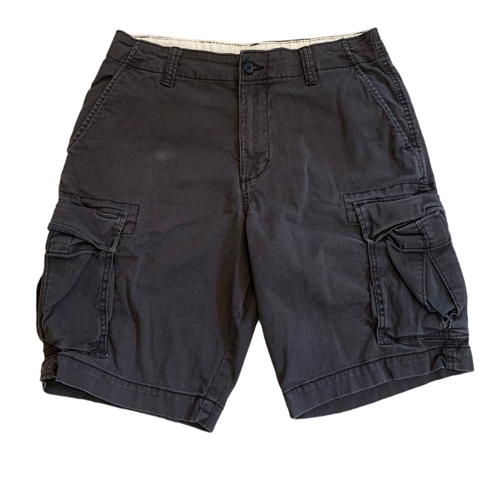 Old Navy Lived-In Straight Built-In Flex Cargo Shorts Men's 32 Grey